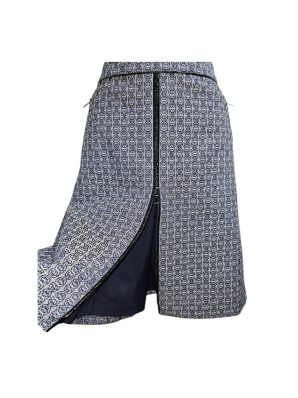 NWT Tory Burch Chaumont Jacquard Chain Pattern Skirt 2 XS - Picture 4 of 5